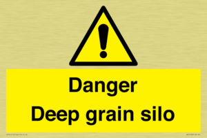 Danger Deep grain silo